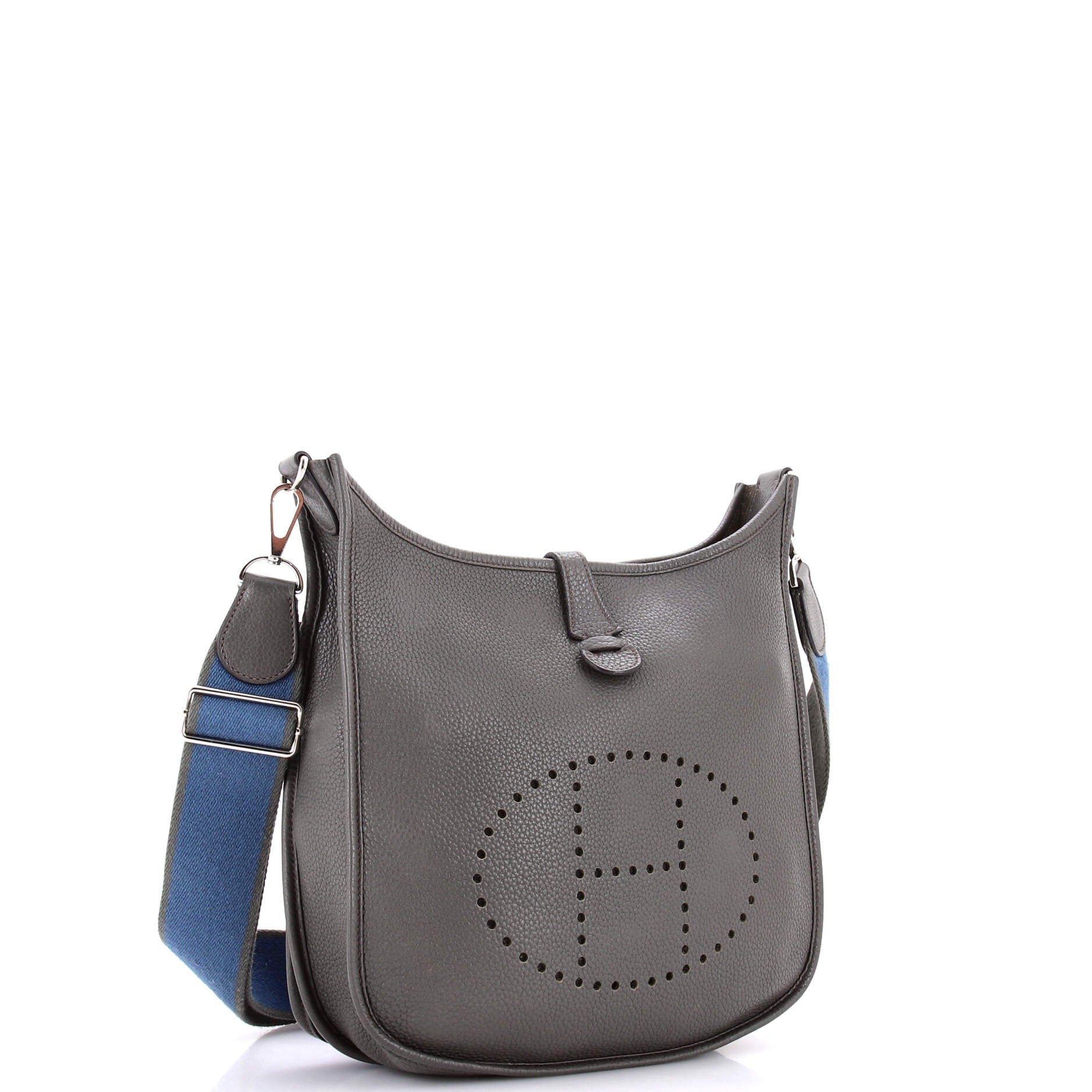 Pre-Owned Hermes Evelyne Bag Gen III Clemence PM, Alternate, color, Vert De Gris