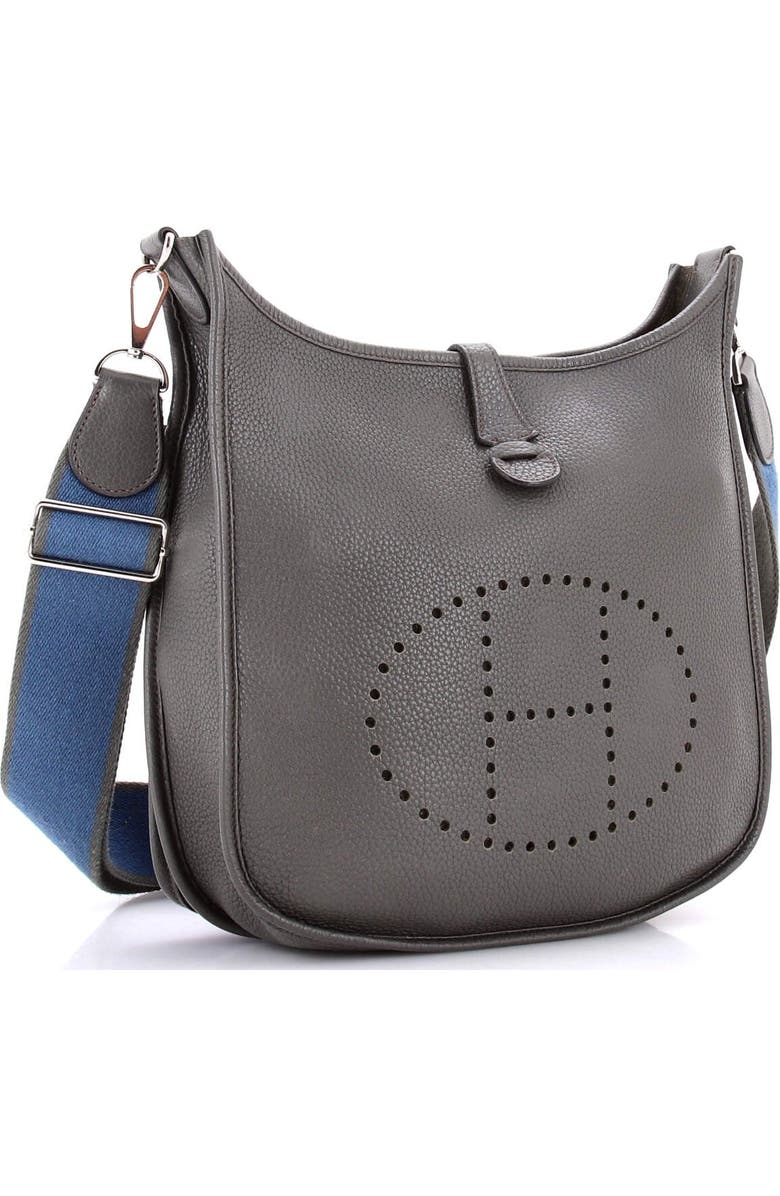 Pre-Owned Hermes Evelyne Bag Gen III Clemence PM, Alternate, color, Vert De Gris