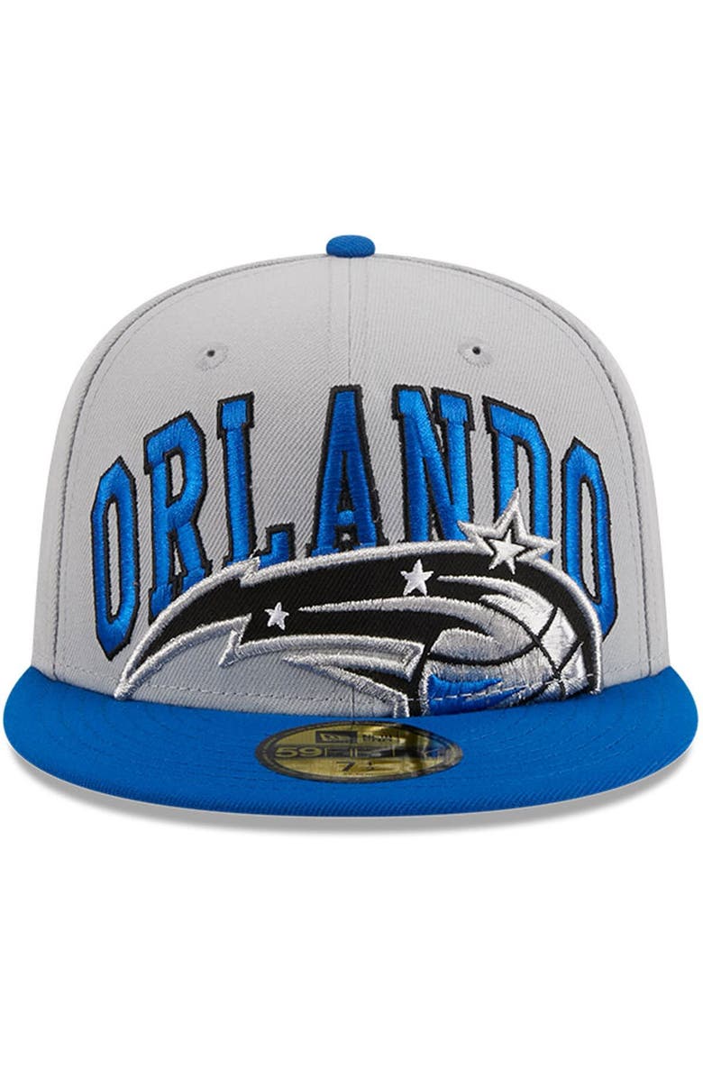 New Era Men's New Era Gray/Blue Orlando Magic Tip-Off Two-Tone 59FIFTY Fitted Hat, Alternate, color,