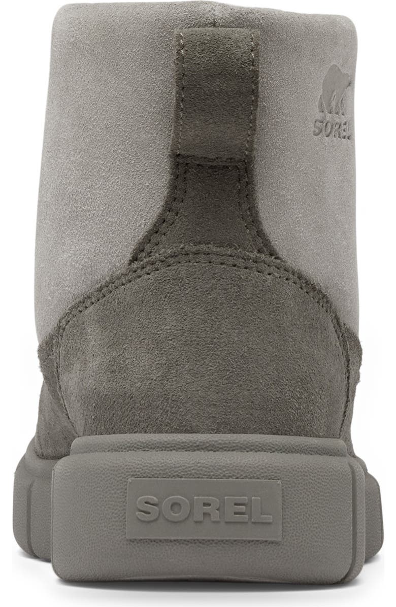 SOREL Kids' Explorer III Faux Fur Waterproof Slip-On Boot, Alternate, color, Chrome Grey/ Quarry