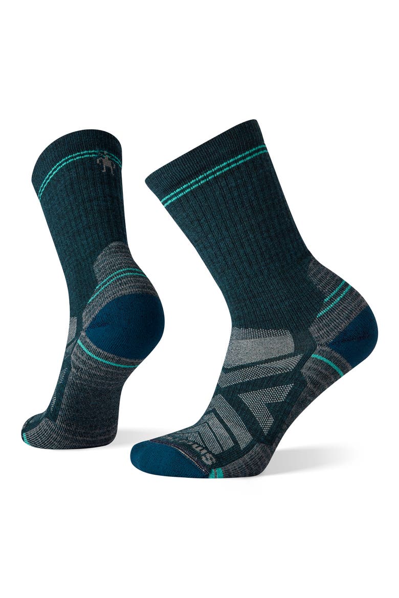 Hike Light Cushion Crew Socks, Main, color, TWILIGHT BLUE