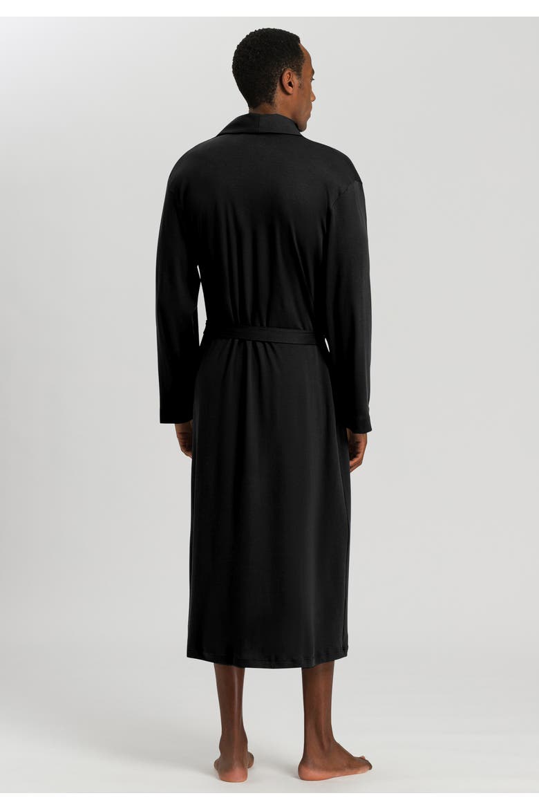 Night and Day Cotton Shawl Collar Robe, Alternate, color, Black