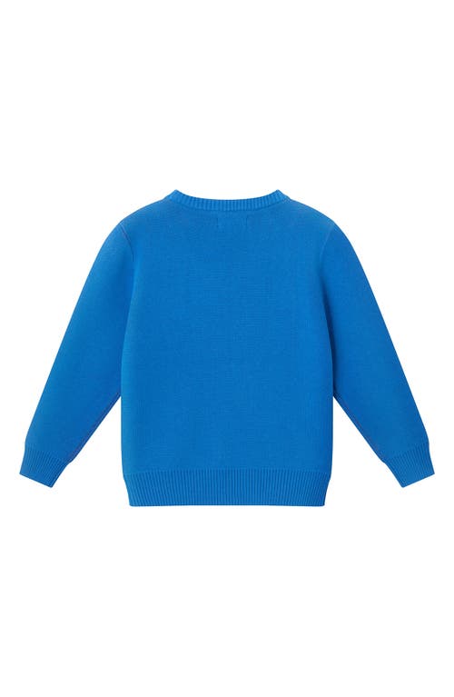 Andy & Evan Kids' Cotton Crewneck Sweater In Blue