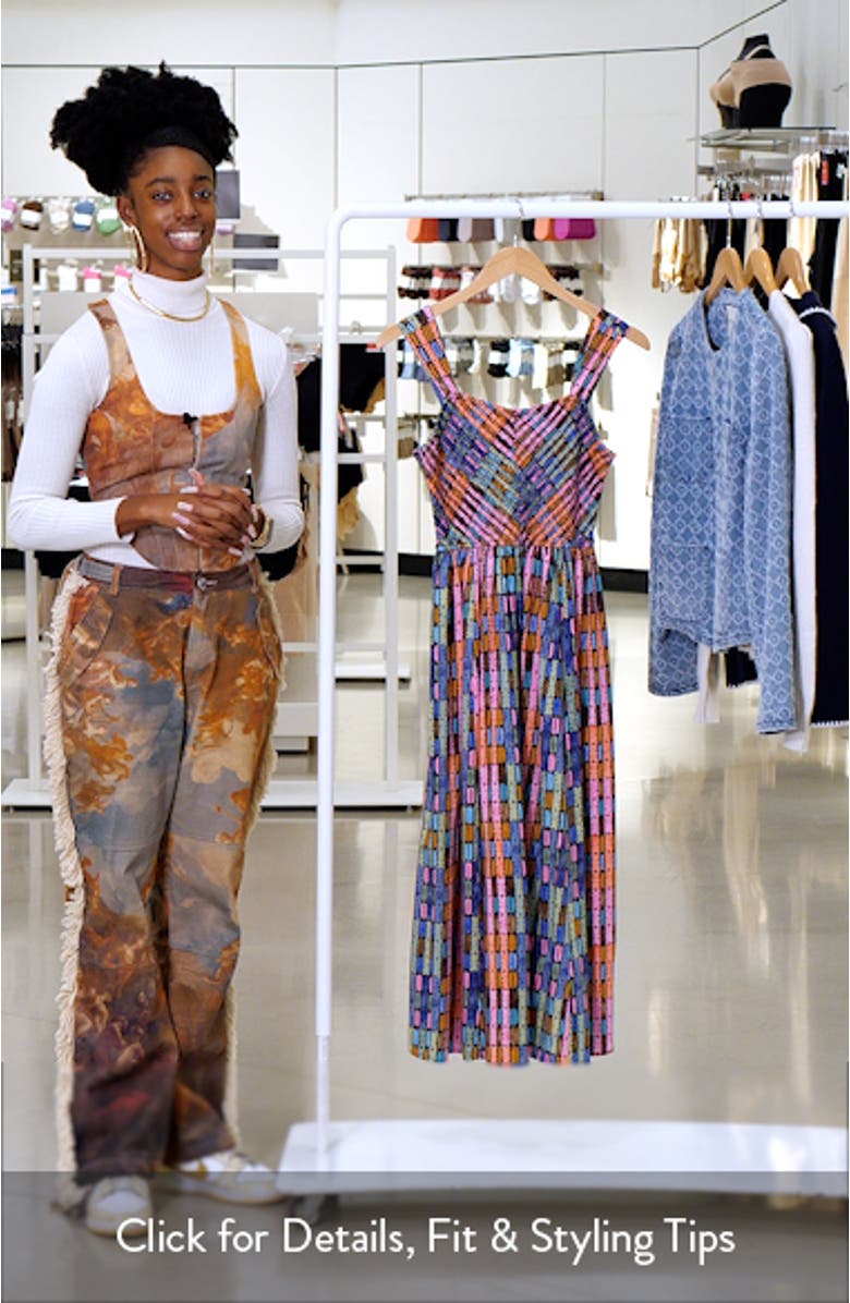 Sarah Rainbow Macaroon Sleeveless Maxi Dress, sales video thumbnail