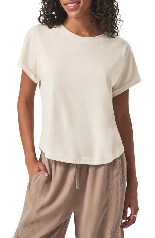 Splendid Skye Cuffed Tee In Moonstone