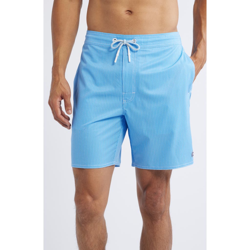 johnnie-O Low Tide Swim Trunks in Maliblu