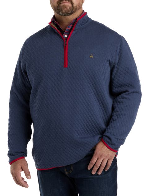 Big & Tall Quilted 1/2-Zip Pullover
