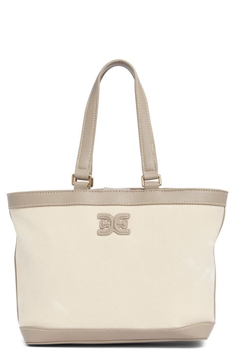 Fitz Canvas Shopper Tote Bag