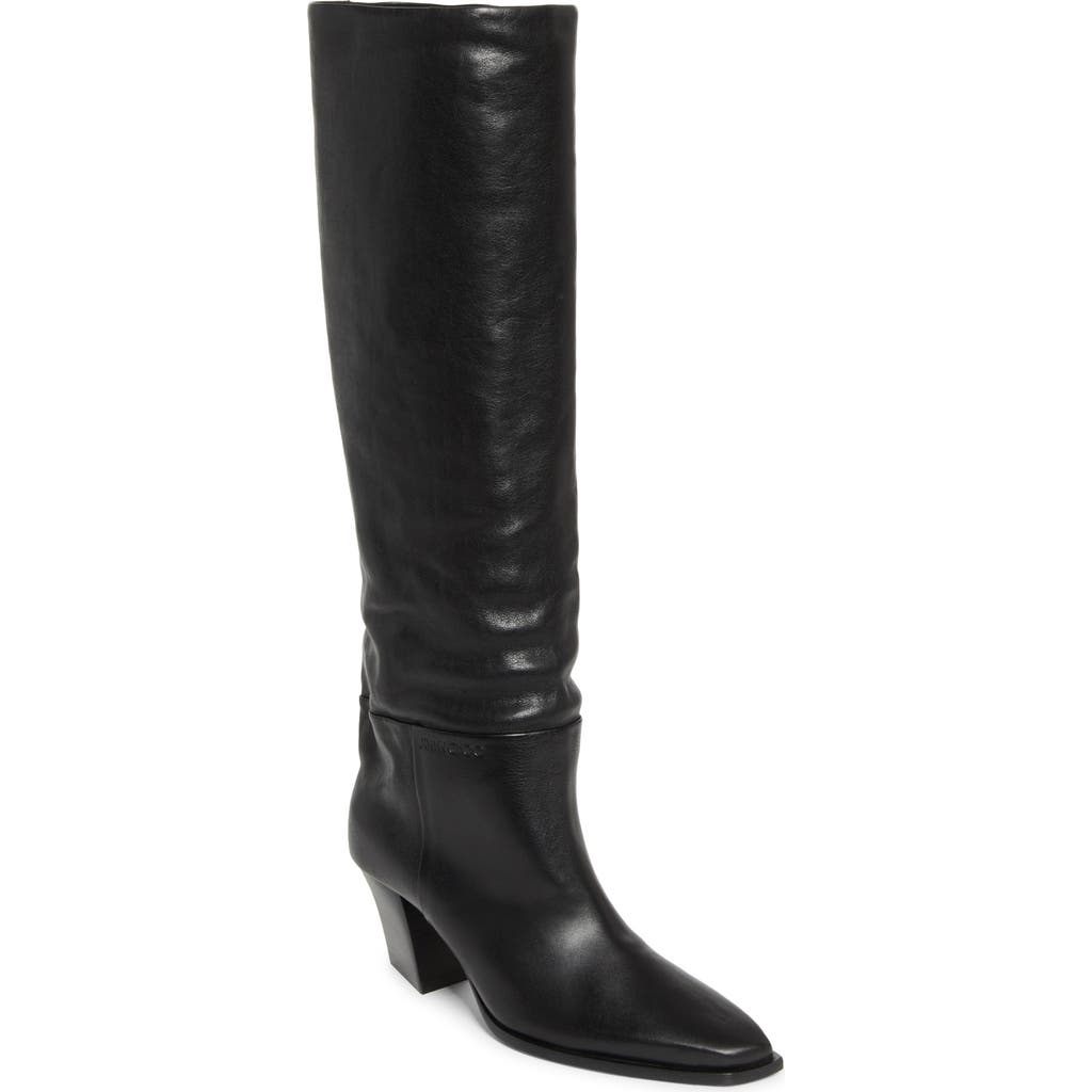 Jimmy Choo Hart Knee High Boot In Black