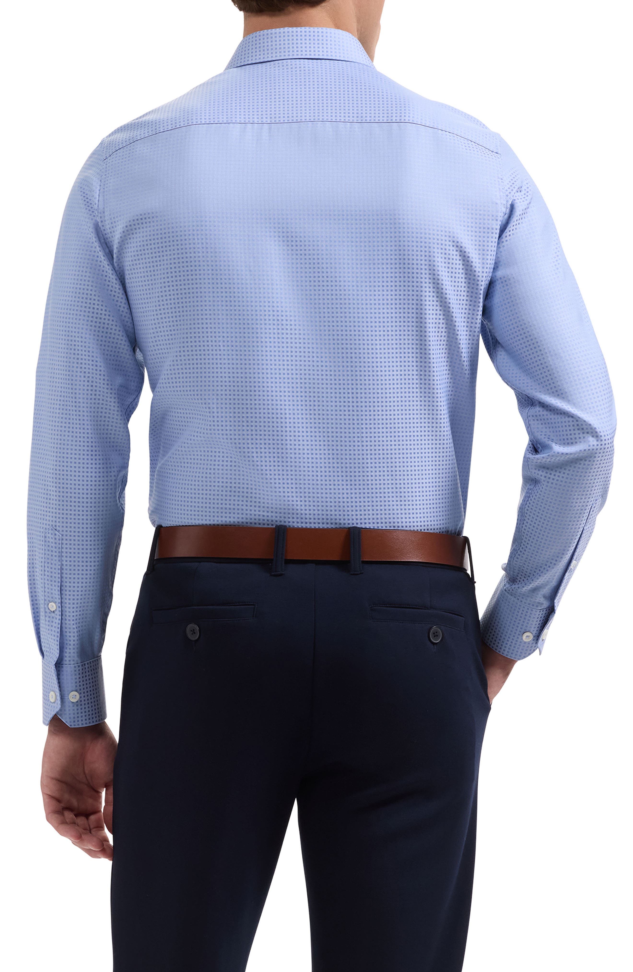 Axel Check Jacquard Cotton Button-Up Shirt - image 4