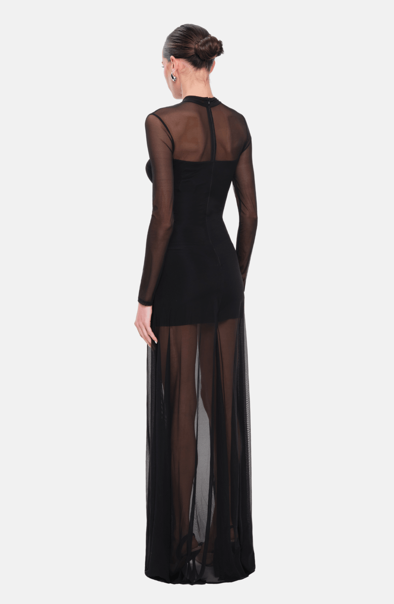 OW Collection KYA Maxi Dress, Alternate, color, Black
