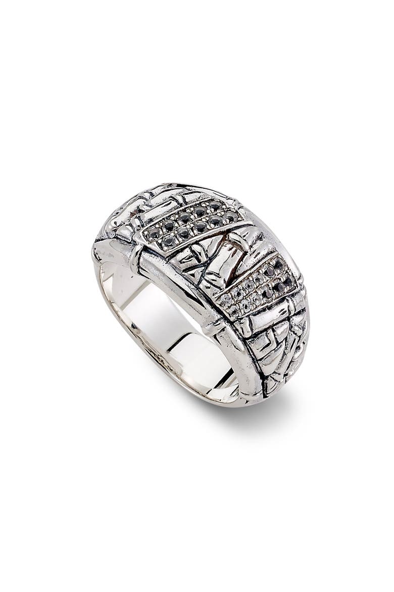 Bamboo White Topaz Ring, Main, color, WHITE