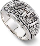 SAMUEL B. Bamboo White Topaz Ring