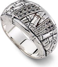 SAMUEL B. Bamboo White Topaz Ring