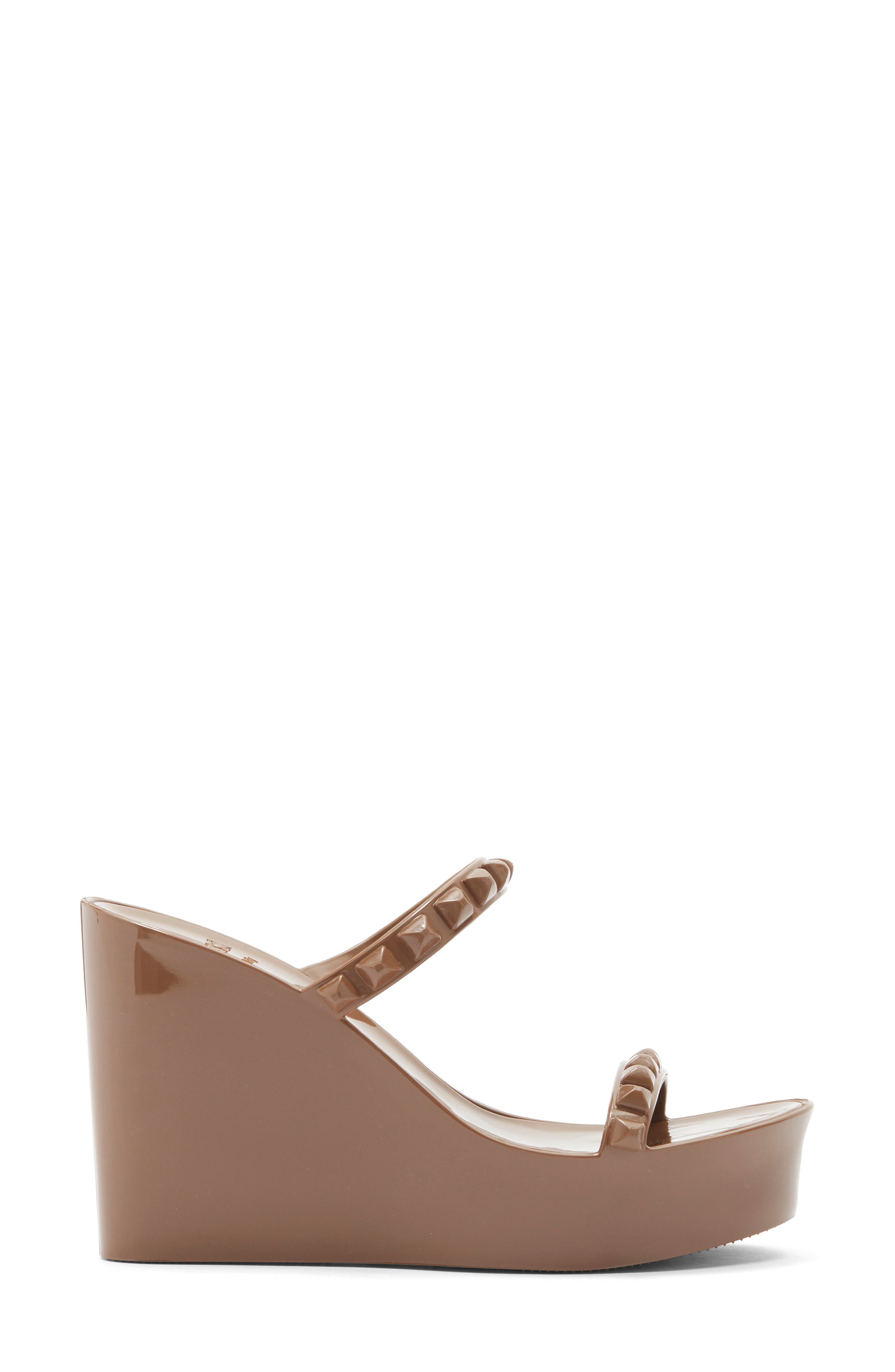 Tonino Platform Wedge Sandal, Alternate, color, BROWN