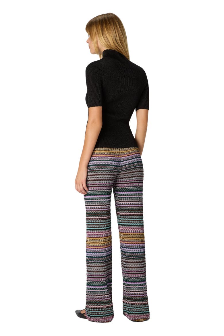 Straight Long Pants With Stripes, Alternate, color, Multicoloured