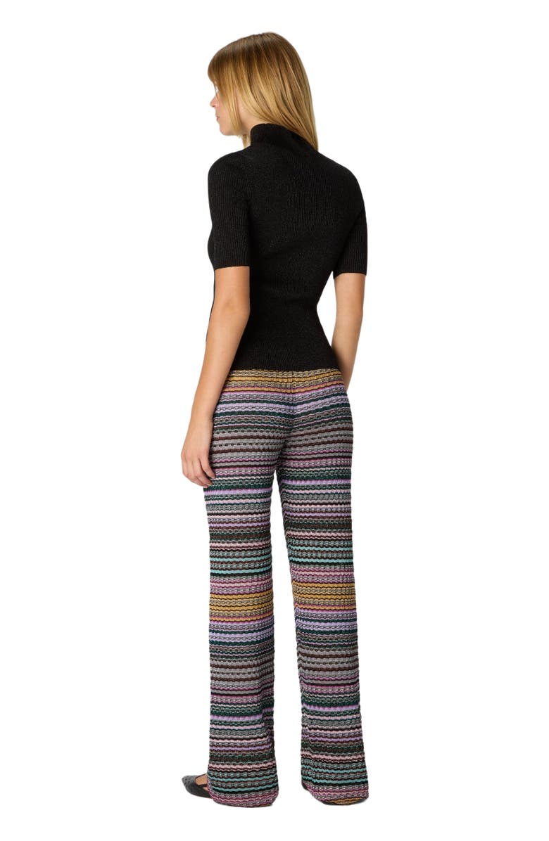 Missoni Straight Long Pants With Stripes, Alternate, color, Multicoloured