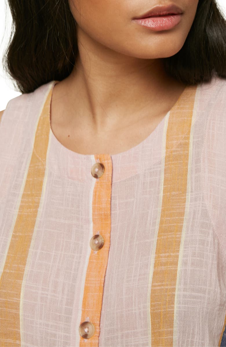 O'Neill Archer Stripe Woven Crop Tank Top, Alternate, color,