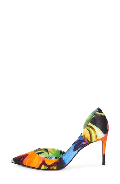Christian Louboutin Iriza Flower Pointed Toe Half D'orsay Pump