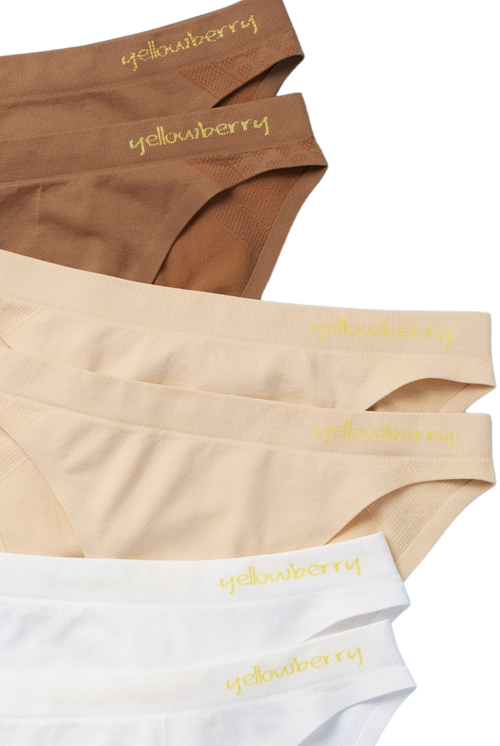 Yellowberry 6pk Scout Seamless Underwear In Multicolored