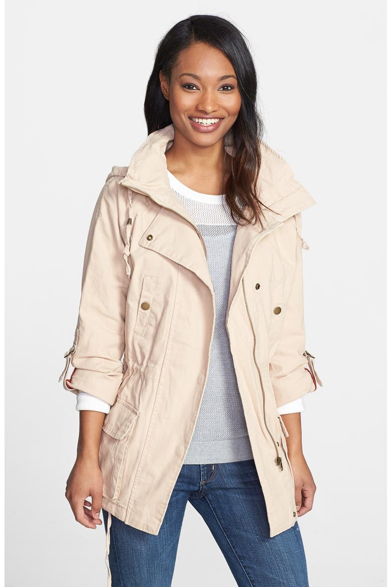 Max & Mia Cotton Anorak, Main, color, KHAKI