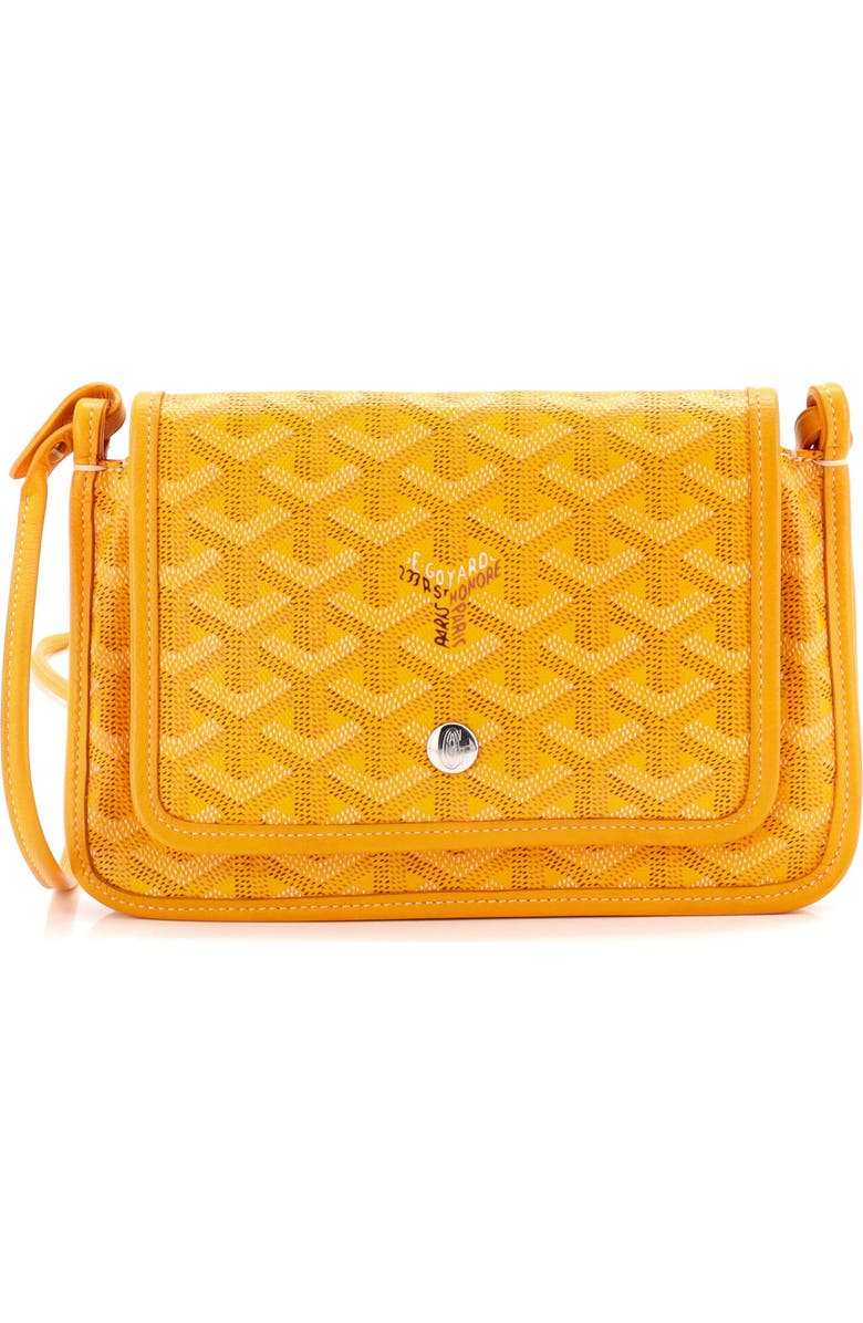 Pre-Owned Goyard Plumet Clutch Wallet Coated Canvas, Main, color, Yellow