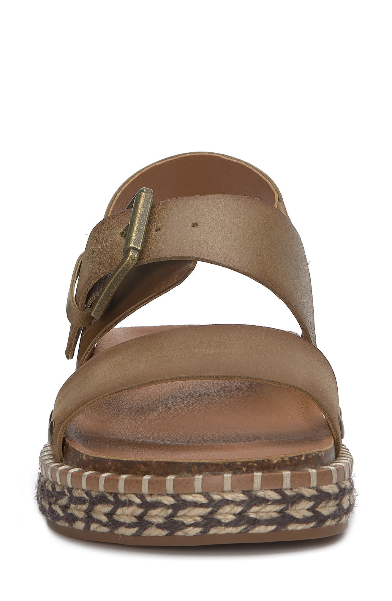 Umora Slingback Espadrille Platform Sandal, Alternate, color, BREEN