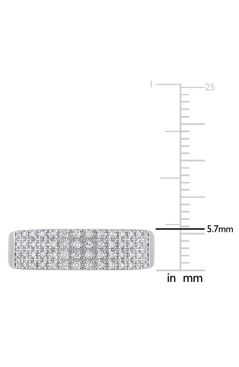 Julianna B. Diamond Pave Anniversary Band Ring, Alternate, color, Sterling Silver