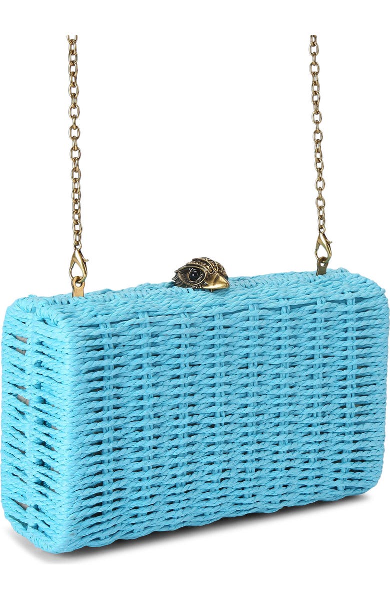 Kurt Geiger London Kensington Woven Frame Clutch, Alternate, color,