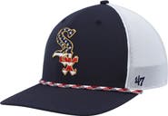 '47 Men's '47 Navy/White Chicago White Sox Flag Fill Trucker Snapback Hat
