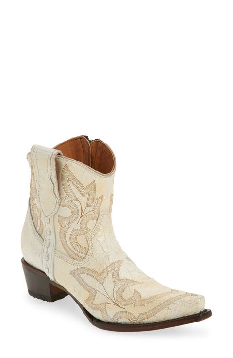Embroidered Western Bootie (Women)