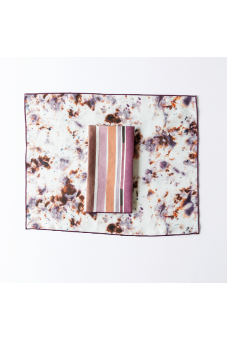 The Lisbon Stripe x Rose Marble Set, Main, color, Pink & Brown