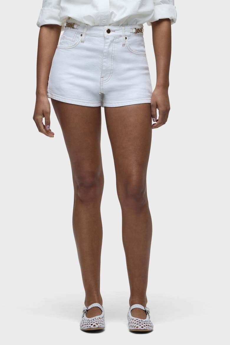 Harlow Accent Hardware Short, Alternate, color, WHITE
