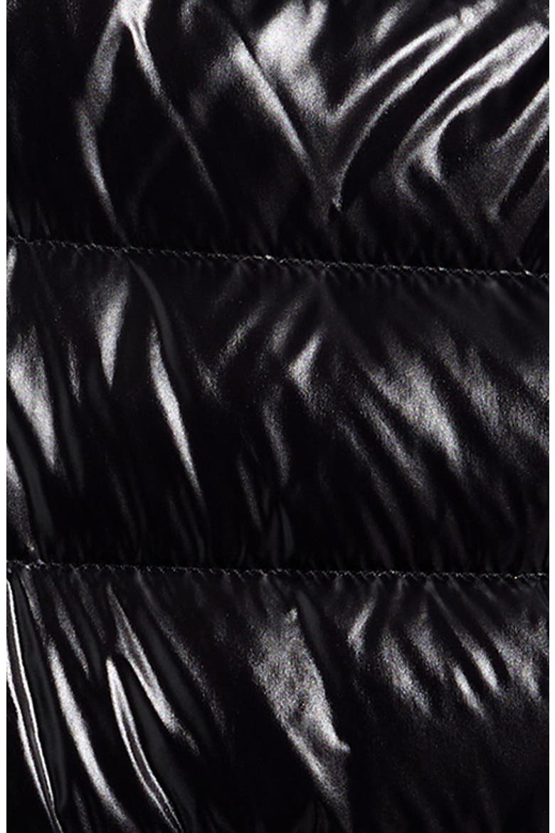 Kids' Badyf Down Jacket with Faux Fur Trim, Alternate, color, BLACK