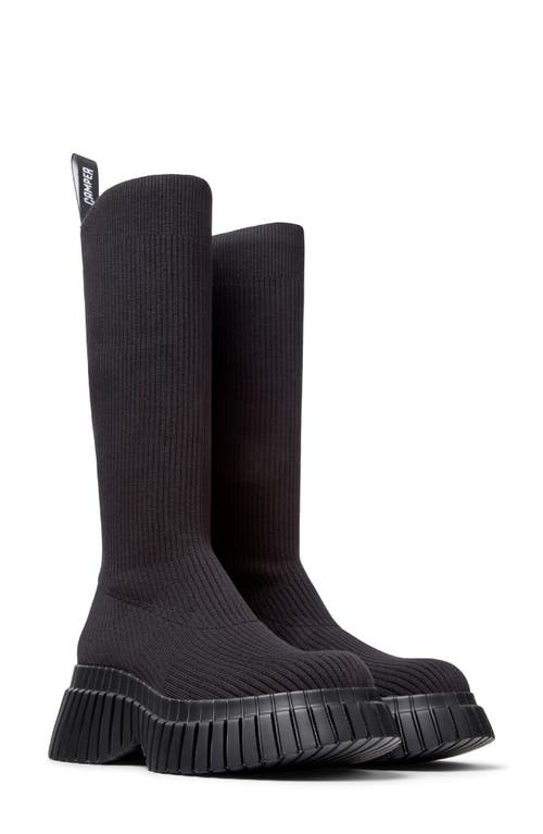 Camper Pix Platform Tall Boot In Black