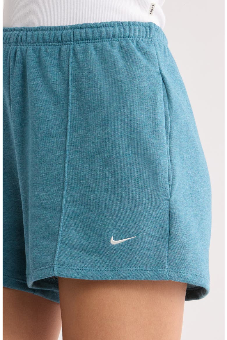 Chill High Waist French Terry Shorts, Alternate, color, SMOKEY BLUE/ HEATHER/ SAIL
