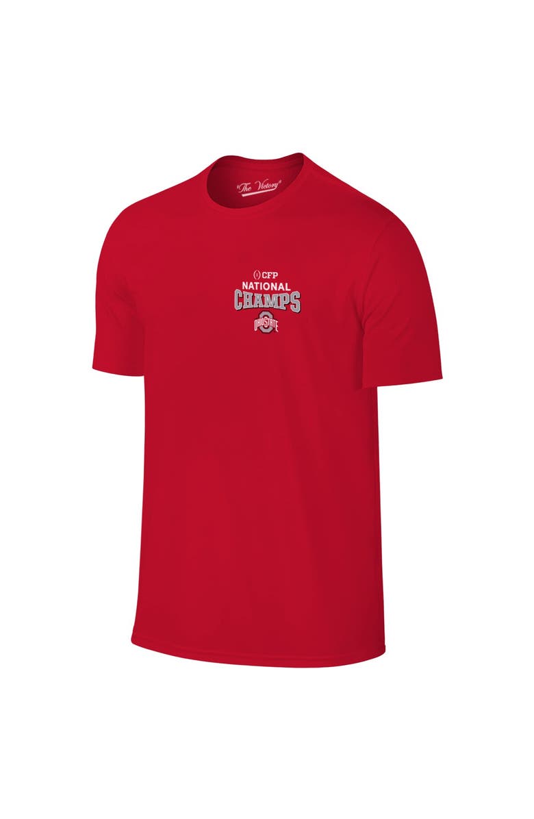 VICTORY LABEL Men's  Scarlet Ohio State Buckeyes College Football Playoff 2024 National Champions Mascot T-Shirt, Alternate, color, 