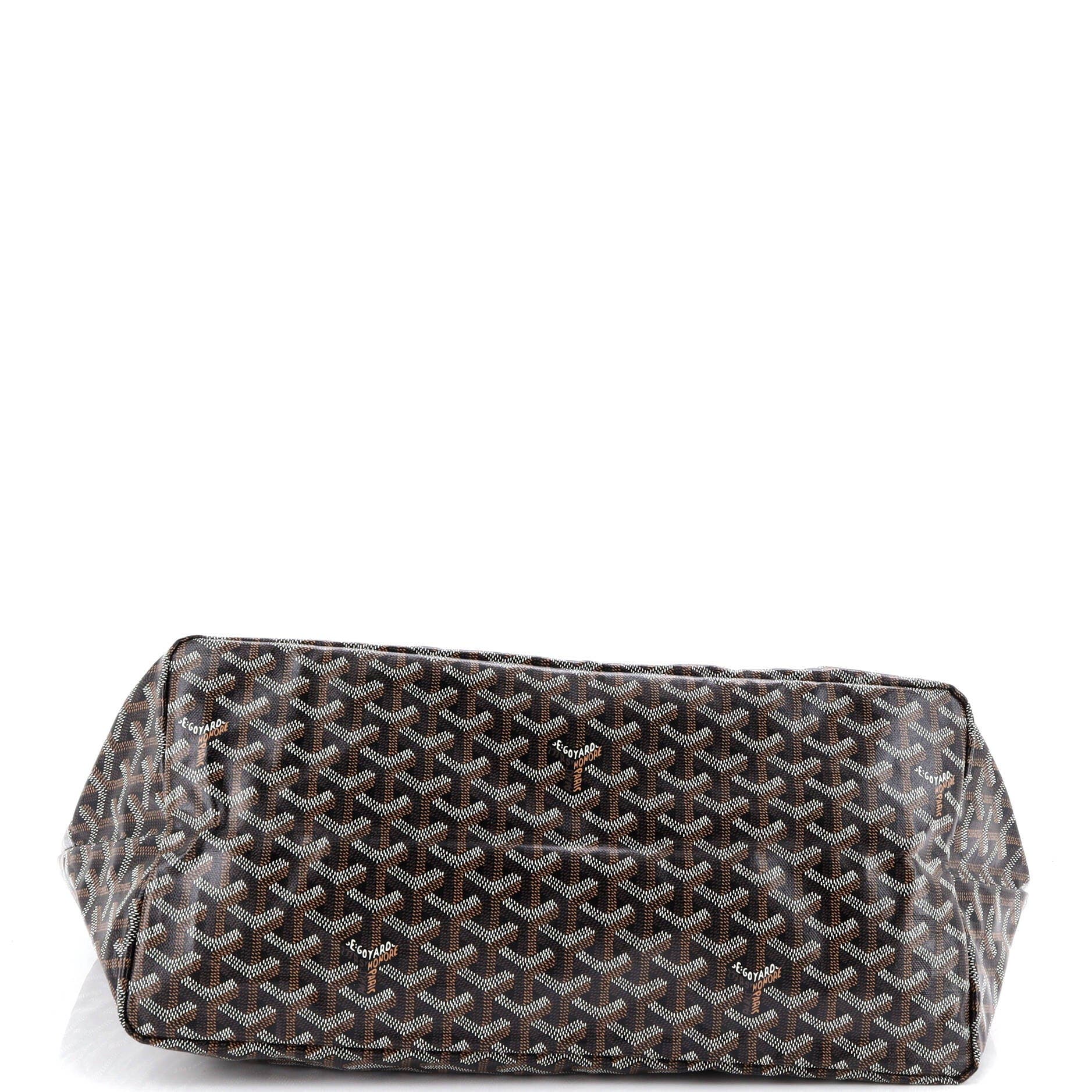 Pre-Owned Goyard Saint Louis Tote Coated Canvas GM, Alternate, color, Black