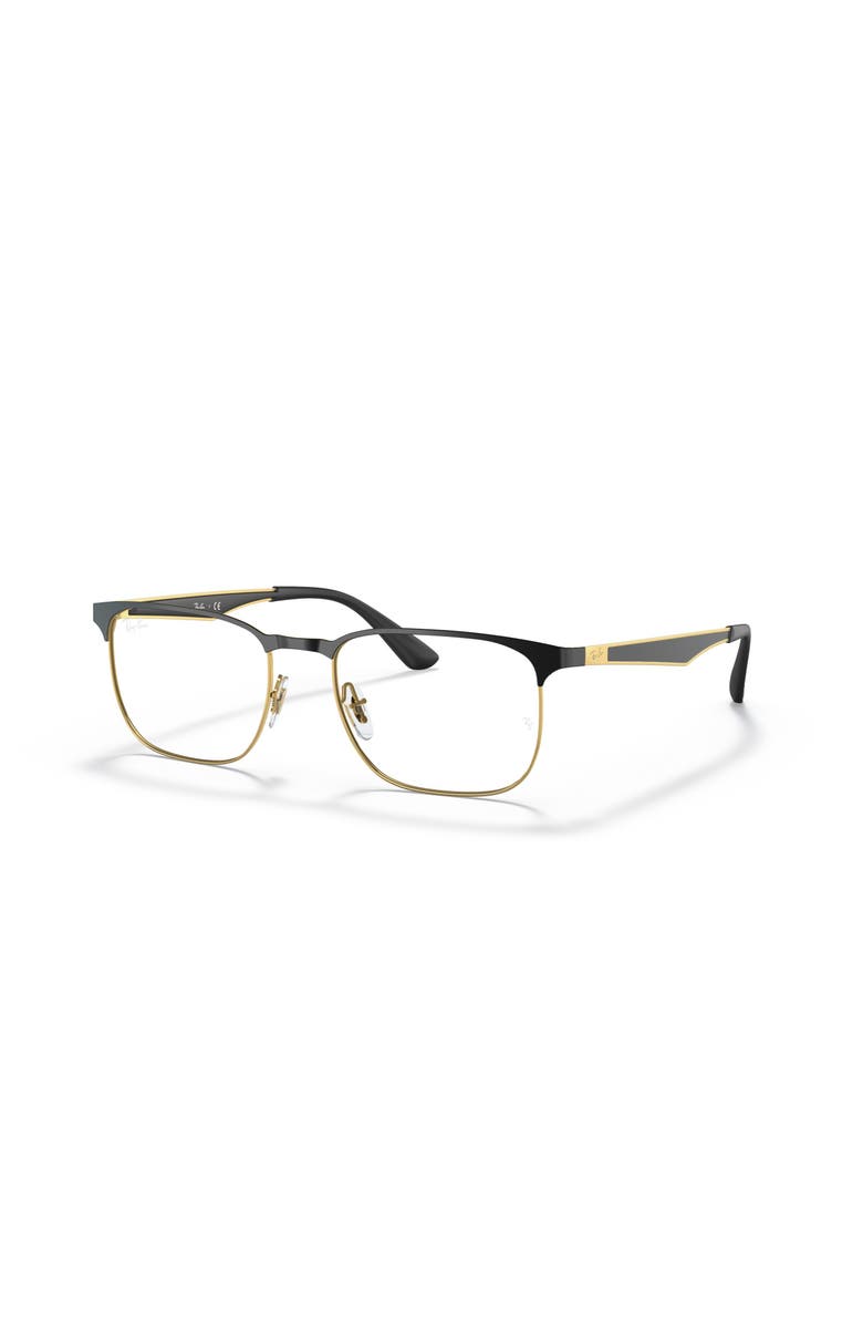 Ray-Ban 54mm Square optical glasses, Main, color, Black