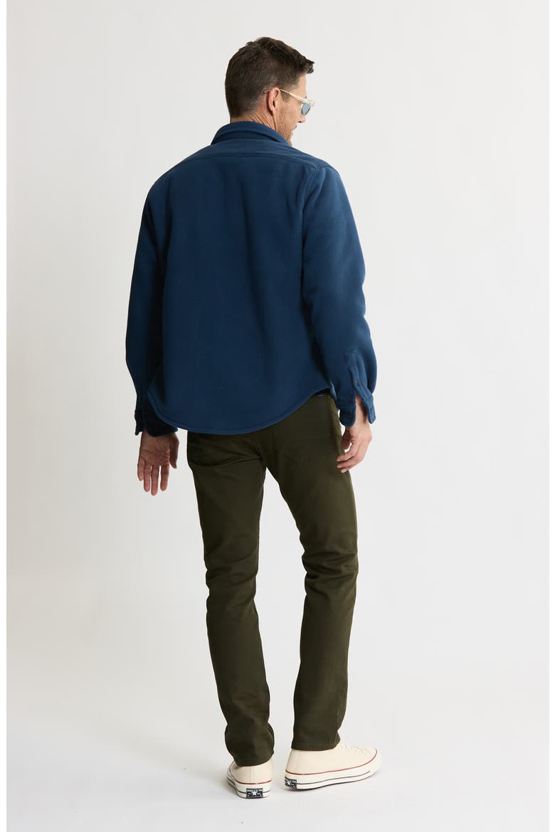 Shirt Jacket with Faux Fur Lining, Alternate, color, DENIM