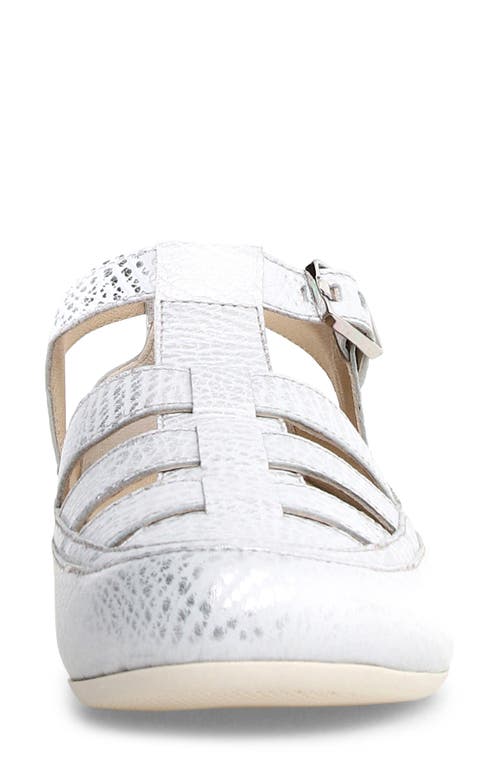 Candice Cooper Rock T-bar Fisherman Sandal In Silver