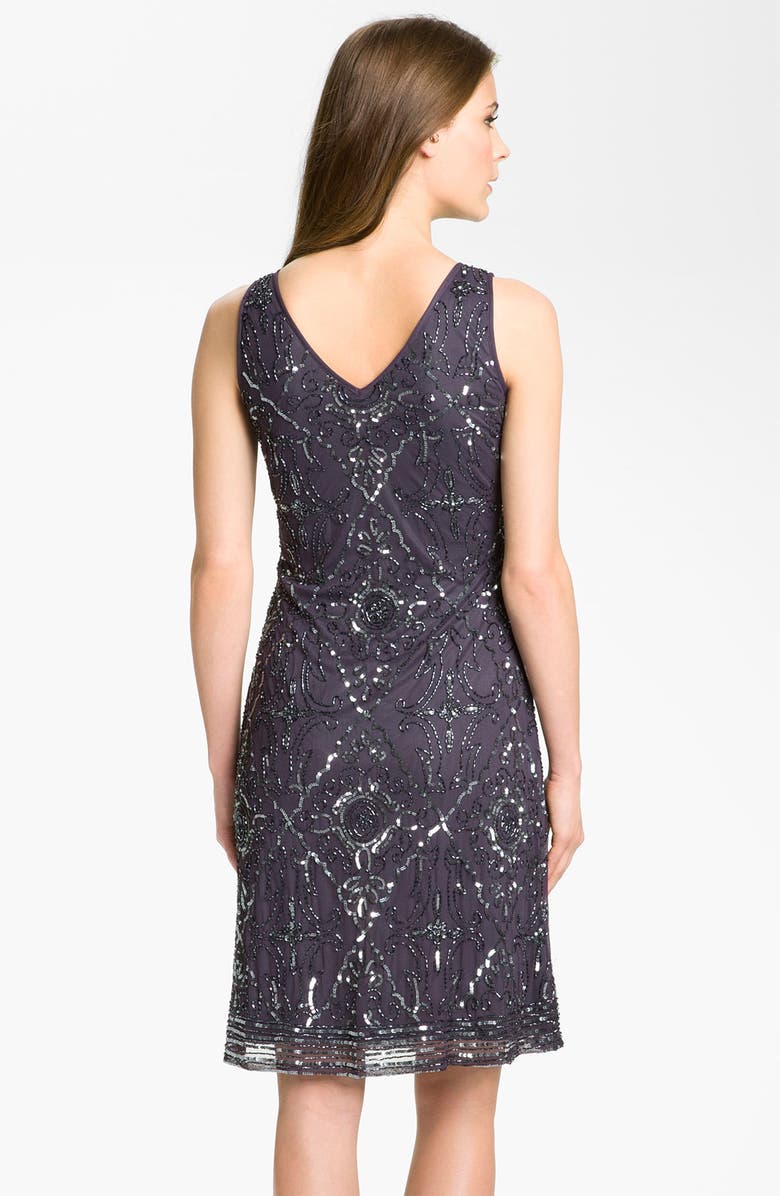 Patra Beaded Mesh Dress & Bolero, Alternate, color, 