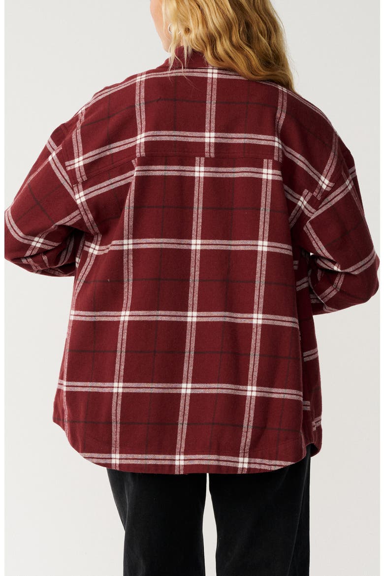 Venture Flannel Shirt, Alternate, color, DARK PLUM