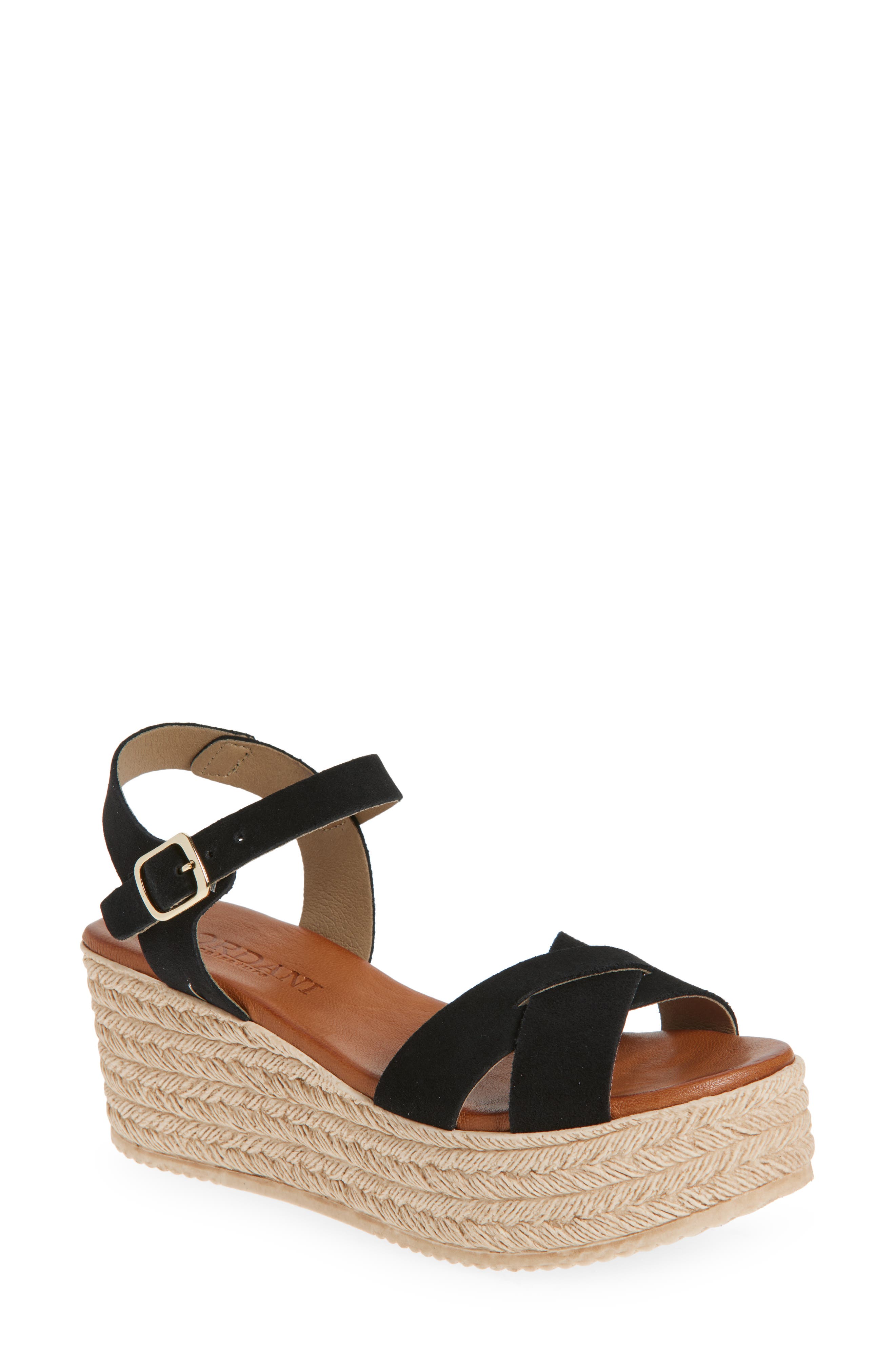 Cordani Bazil Espadrille Ankle Strap Platform Wedge Sandal, Main, color, 