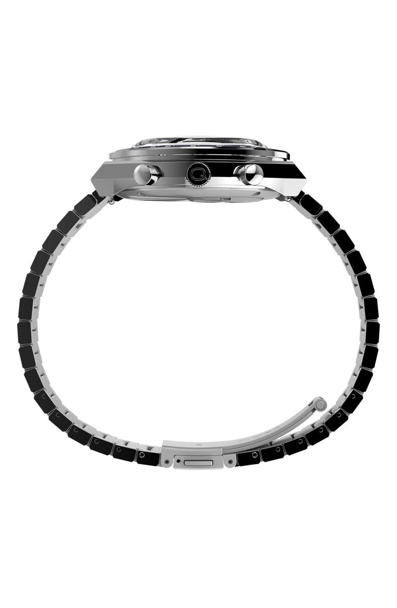 Timex<sup>®</sup> Q Chronograph Bracelet Watch, 40mm, Alternate, color, White