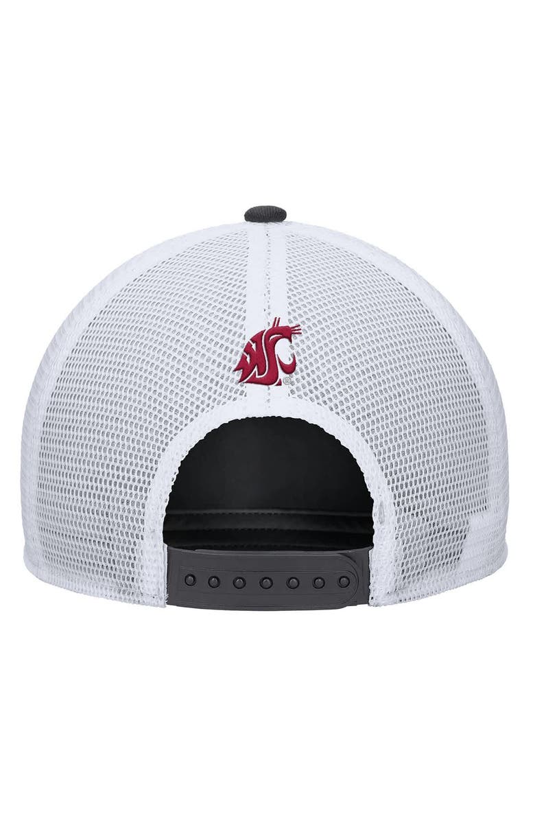 Nike Men's Nike Anthracite Washington State Cougars 2025 On-Field Rise Trucker Performance Adjustable Hat, Alternate, color, Anthracite