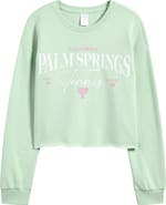 Nordstrom Kids' Palm Springs Fleece Graphic Sweatshirt