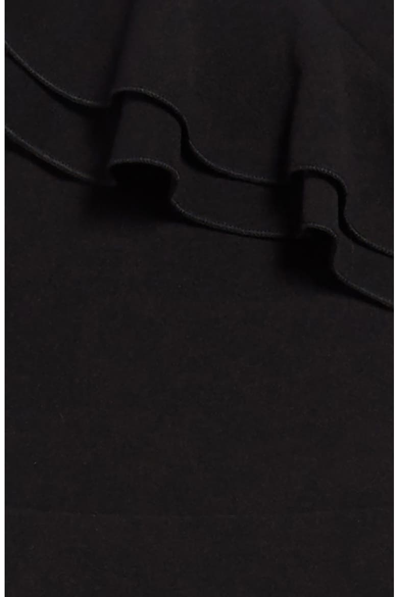 Double Ruffle Sleeveless Jumpsuit, Alternate, color, BLACK