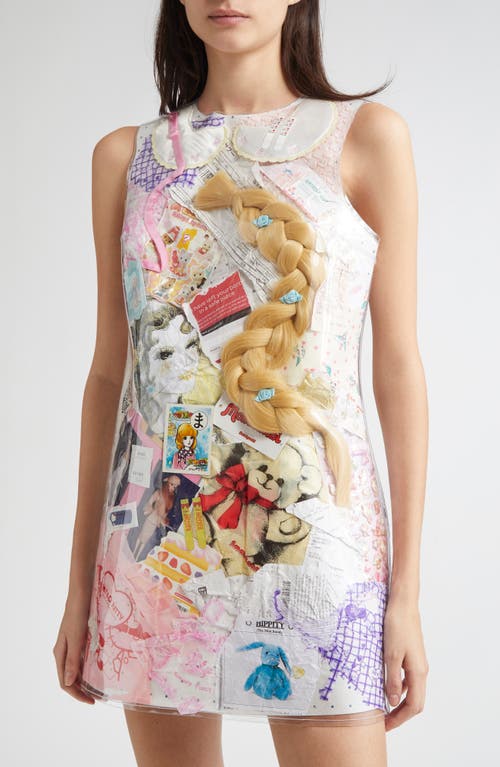 ASHLEY WILLIAMS ASHLEY WILLIAMS TRASH TRANSPARENT SHIFT MINIDRESS 