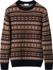 Eton Fair Isle Wool Sweater